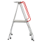 Platform ladder | 4 steps, height: 1140 mm